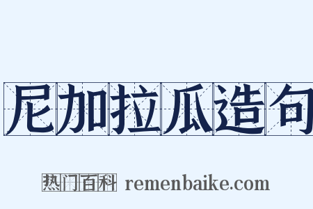 尼加拉瓜造句是什么意思的图片